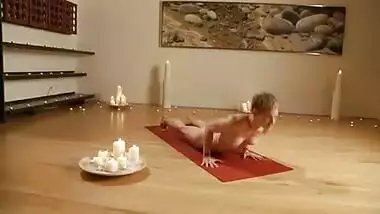 Full nude yoga