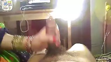 Desi hot wife giving hot blowjob