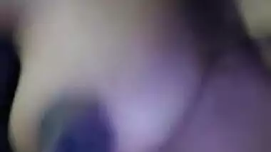 Desi chick touches tits and shows pussy during the video call