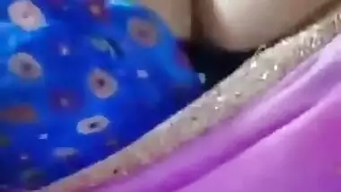 Desi wife showing nipple to impress husband