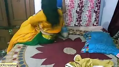 पड़ोस वाली साड़ी पहनी भाभी के साथ लड़के ने किया हॉट रोमांस