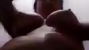 Desi village wife show her big boob