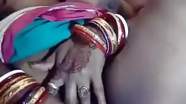 Horny Bhabhi Masturbating With Brinjal