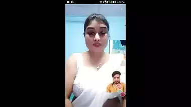 AT LAST SHERNI’s Navel Video !!! Leaked !!! White Saree,Yummy Boobs, Sexy Navel