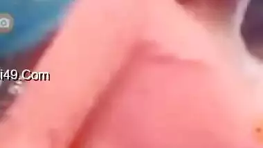 Today Exclusive- Cute Village Girl Showing Her Boobs