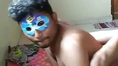 desi couple fucking with mask