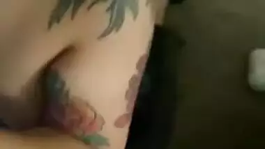 POV Asian Goth Girl Sucks Dick