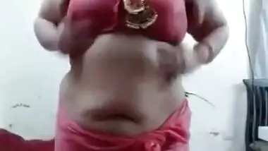 Indian desi bhabhi removing saree