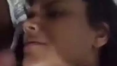 Sexy Bitch Eating Cum From Dick Of Her Bf