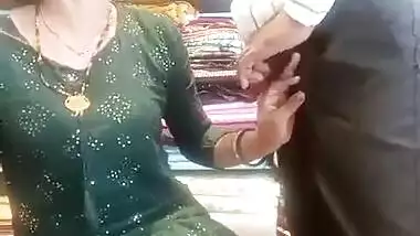 Horny Bhabi in Green Salwar Showing Pussy and Ass in Shop