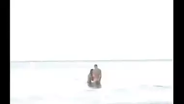 Crazy Couple Fucks In The Sea