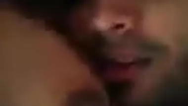 Tamil Couple Kissing and Titty Licking